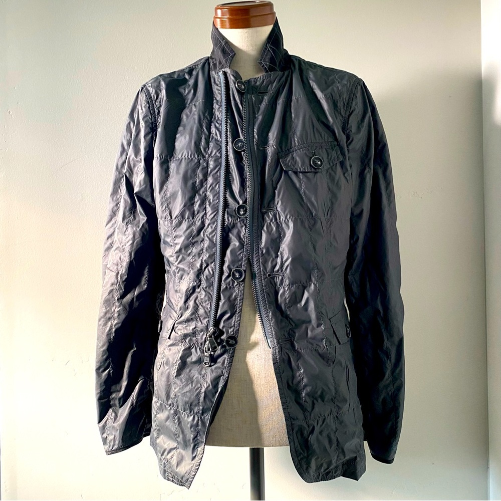 John Varvatos men’s gray/green zip blazer, XS, NWT